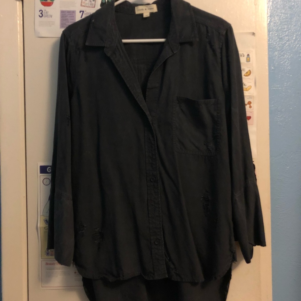 Cloth and Stone ripped loose top